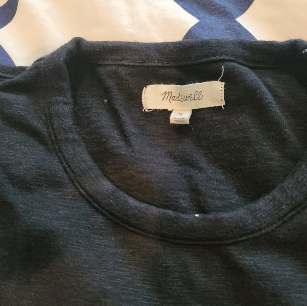 SET OF TWO - Madewell Baby Tee - White and Black - Picture 6 of 7